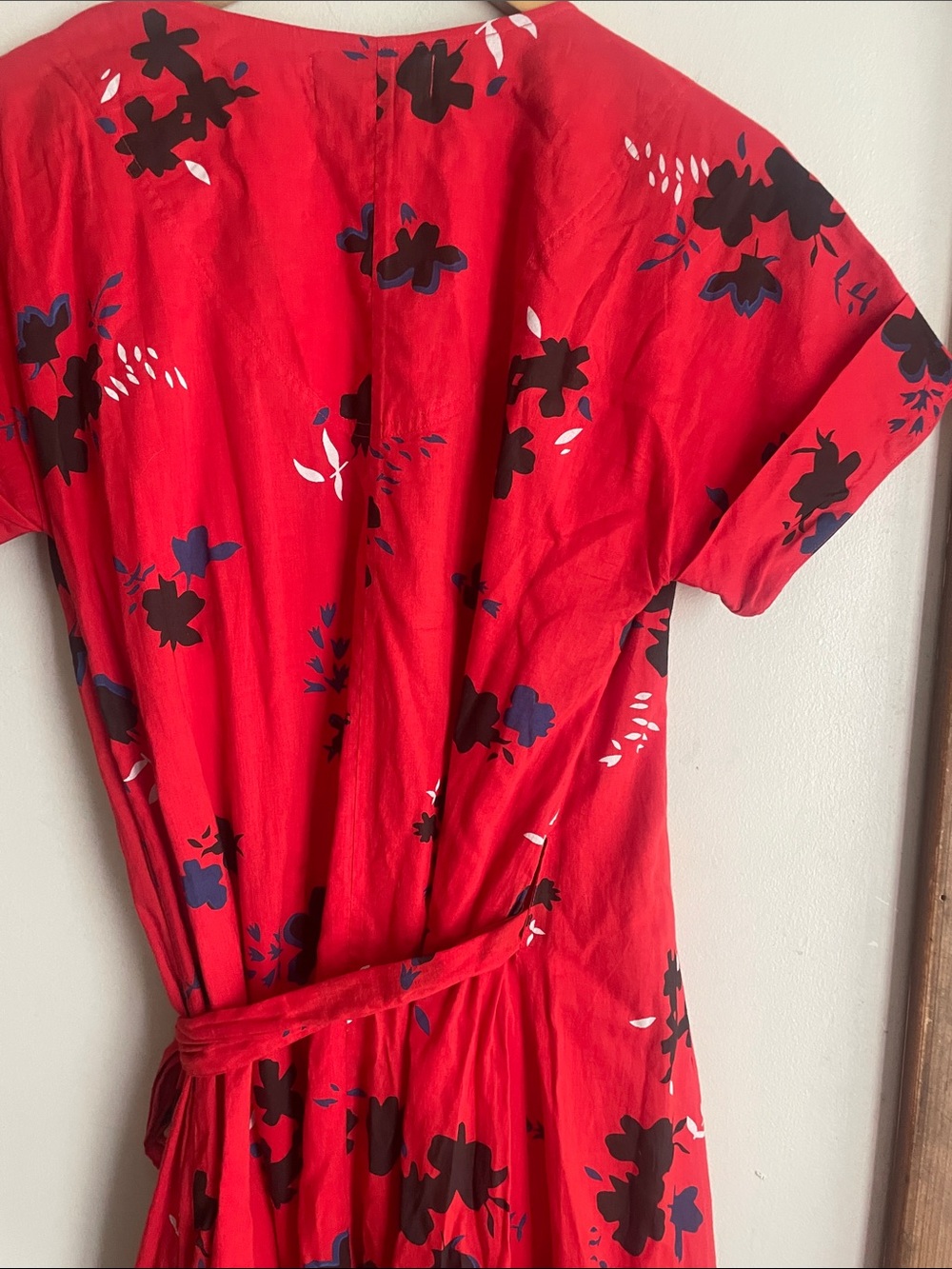 Apiece Apart Amaro Wrap Dress Red Floral - Picture 8 of 14
